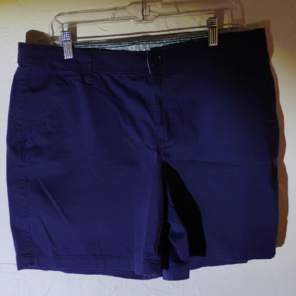 Liz Claiborne Polka Dot Trim Shorts